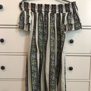 Off shoulder floral dress